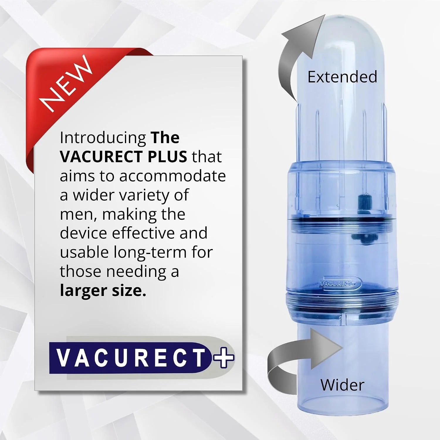 Vacurect™ Plus Penile Vacuum Device for ED: Engineered for a Better Fit